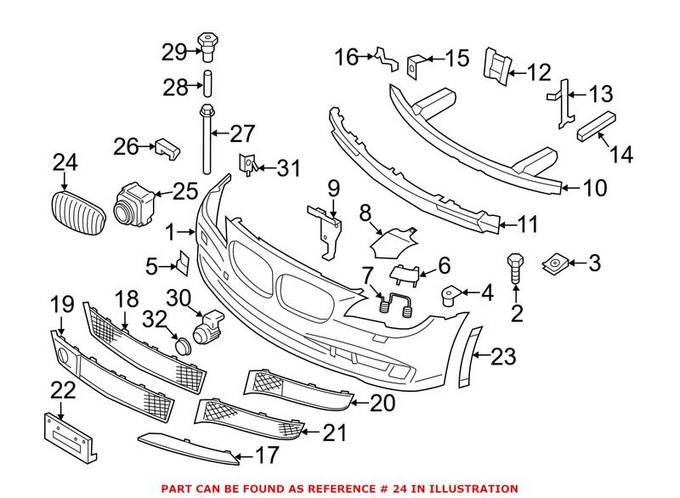 BMW Grille - Front Driver Side Upper 51138057089